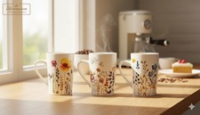 3er-Set Tassen Flores