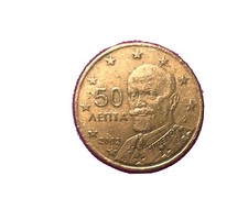 50 Cent LEPTA EURO Münze Griechenland 2002 GRECCE -Selten-Rarität