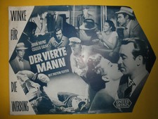 Der vierte Mann / EA-Werberatschlag 1953 / John Payne, Coleen Gray