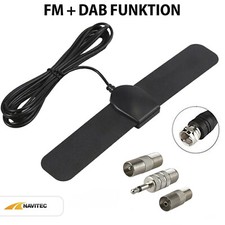 ✅ UKW DAB Radio Antenne für HiFi-Anlage Wand FM Antenne DAB+ Klebepad 3x Adapter