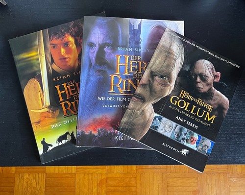Drei herr der ringe - bücher, /