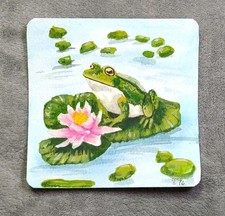 Mini Frosch Gemälde in