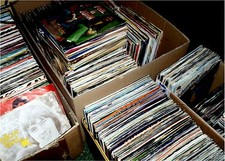 ANGEBOT für MUSIKBOX Besitzer: 44 OLDIE SINGLES * 50/60er  incl. JUKEBOXSTREIFEN