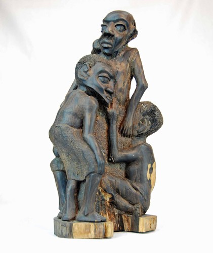 Afrikanische holz skulptur - afrikanische, holz-skulptur