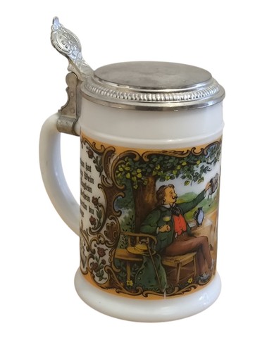 Bmf bierseidel keramik zinn - bierseidel,