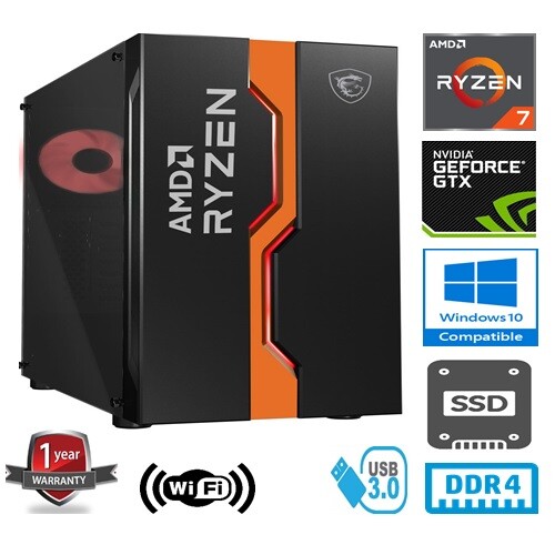 Gaming amd ryzen 7 2700x - pc,