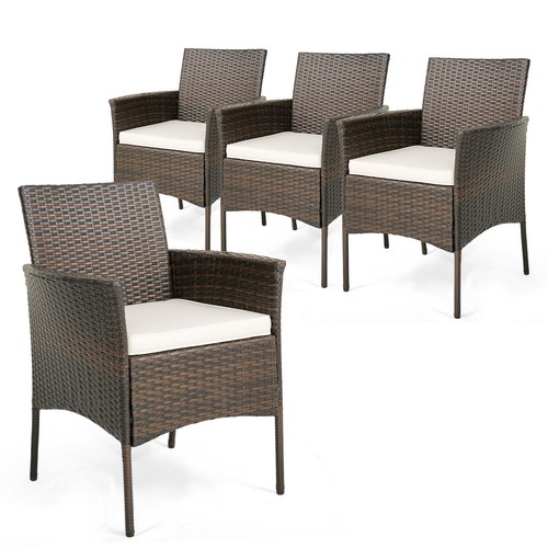 4er set rattanstühle - set,