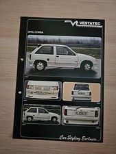 OPEL Corsa A VESTATEC Car Styling Exclusiv 1980 Tuning D&W Prospekt 80er