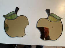 2x Tiffany Spiegel in der Form eines angebissenen Apfels (Apple)
