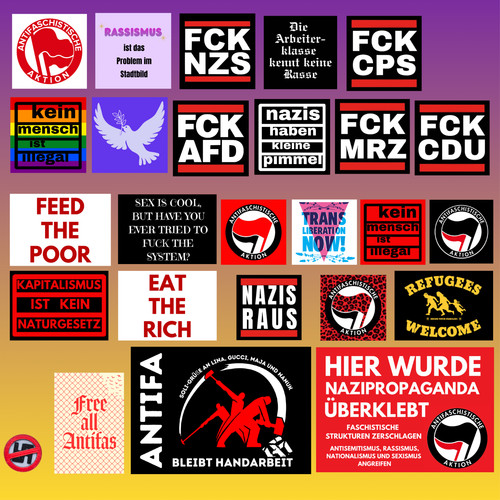 100x linke sticker - linke, nzs
