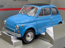 Modellautos 1:18 Minichamps Fiat 500 L 1968 Blau mit OVP