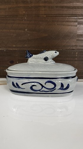 Vintage gerzit stoneware - stoneware, fish
