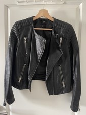 Echt LEDER Jacke H&M Schwarz