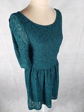 Kleid Camaïeu Gr. (S/36/M/38) grün Spitze elegant Party dress Abendkleid classic