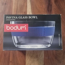 Bodum Pavina große Glasschale mit Silikonring - Blau 22cm
