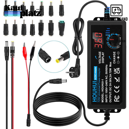 Einstellbares netzteil 36v - einstellbares, 3v-36v