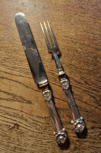 Antikes silber messer und - antikes,
