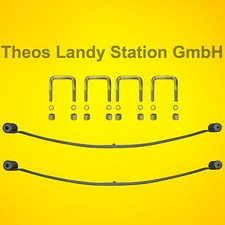 2x Blattfeder Ducato 230 / 244  Kasten + 4 Briden, Peugeot Boxer, Citroen Jumper