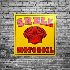 Emailschild SHELL Motoroil