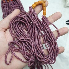 Antike Vintage Venezianische Rosa Weiß Herz Perlen Halskette