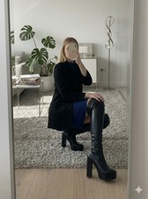 Overknee-Plateau-Stiefel 39