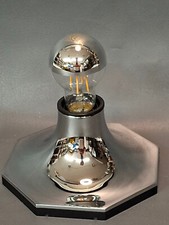 Staff 70 er Jahre Design Chrom Deckenlampe für Spiegelkopf Leuchtkörper 8 eckig