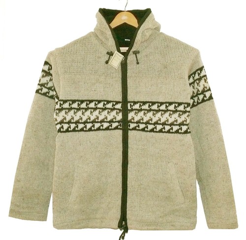 Jacke schafwolle grau schwarz - jacke,