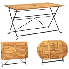 Akazie Massivholz Gartentisch