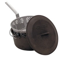 Frittiertopf CAMP CHEF fry pot Fritteuse aus Gusseisen dutch oven Friteuse