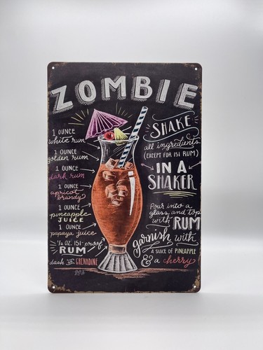 Blechschild zombie 20x30cm - blechschild,