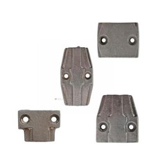 Basküle Fenster Riegel Führung Kloben 18 mm Stange flach halbrund antik alt