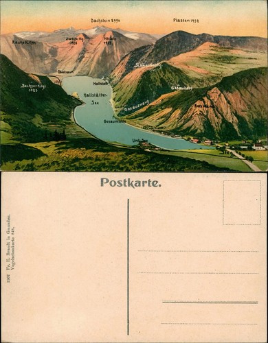 Ansichtskarte bad goisern - ansichtskarte,