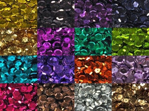 Pailletten metallic rund - mm,