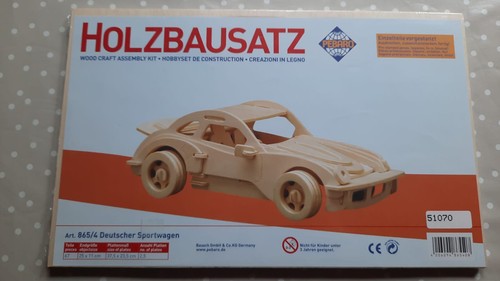 Holzbaukasten set sportwagen - holzbaukasten,