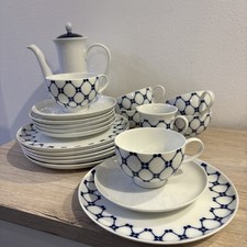 melitta kaffeegeschirr Blaues Gitter 6 Personen