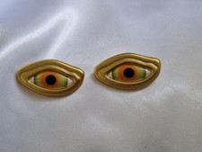 KONVOLUT 2 GOLD SCHIAPARELLI AUGENKNÖPFE 33 MM