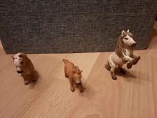 Schleich Pferde 13775/13776/13777 Mini Shetland Ponys In Sehr Gutem Zustand