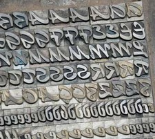 Bleischrift 14 mm Bleilettern