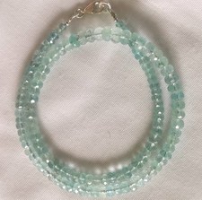 Aquamarin kette unbehandelt - aquamarin,