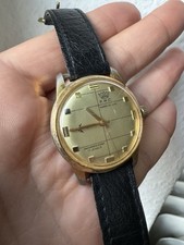 Vergoldete armbanduhr c - vergoldete,