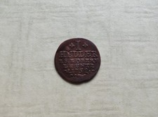 1 Heller 1752 Sachsen Weimar Eisenach FriedrichIII. von Gotha-Altenb.als Vormund
