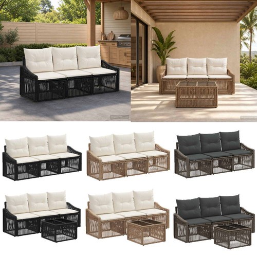 Gartensofa set poly rattan - gartensofa-set, poly-rattan