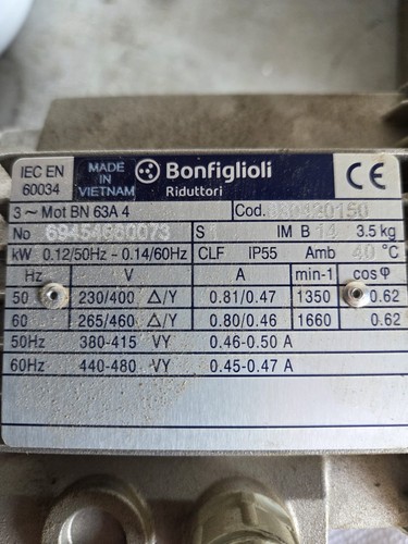 Bonfiglioli riduttori 63a 4 - bonfiglioli, bn