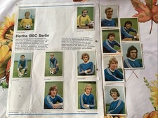 13 Fußballbilder aus Bergman Album 74/75 Hertha BSC Berlin Gebraucht
