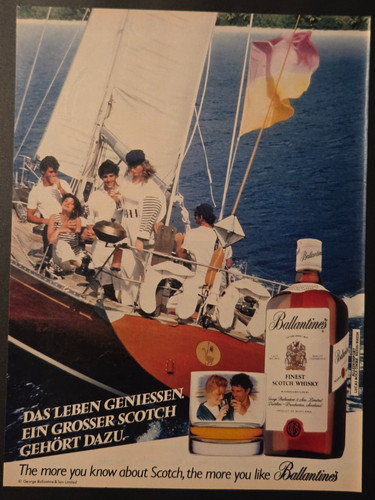 Ballantines scotch whisky - 19.,