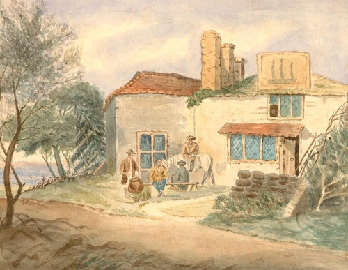 Aquarell aus dem späten - späten, 19
