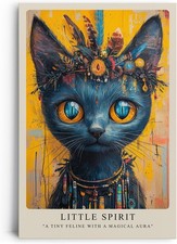 Leinwandbild mystische Katze