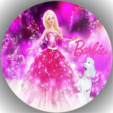Tortenaufleger Geburtstag Party Tortenbild Fondant - Oblate Barbie  P4