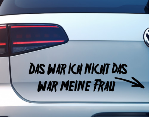 Aufkleber das war - das,
