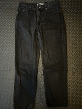 Mom Jeans Schwarz Bershka 36